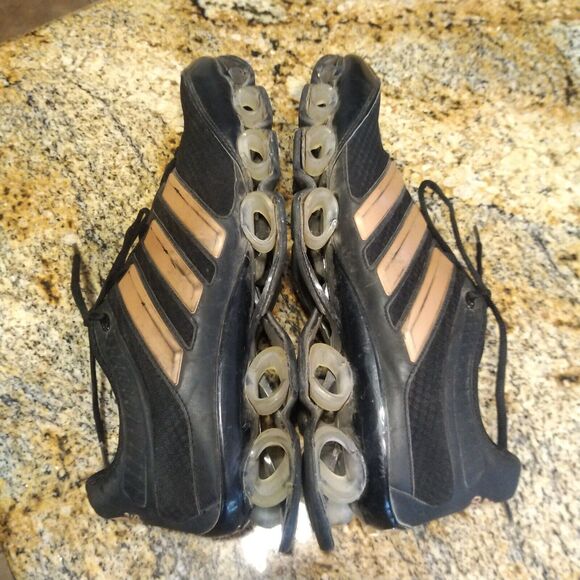 RARE COLORWAY AND MODEL ADIDAS BOUNCE BLACK/GOLD SHOES MEN\'S SIZE US 13 main image 6